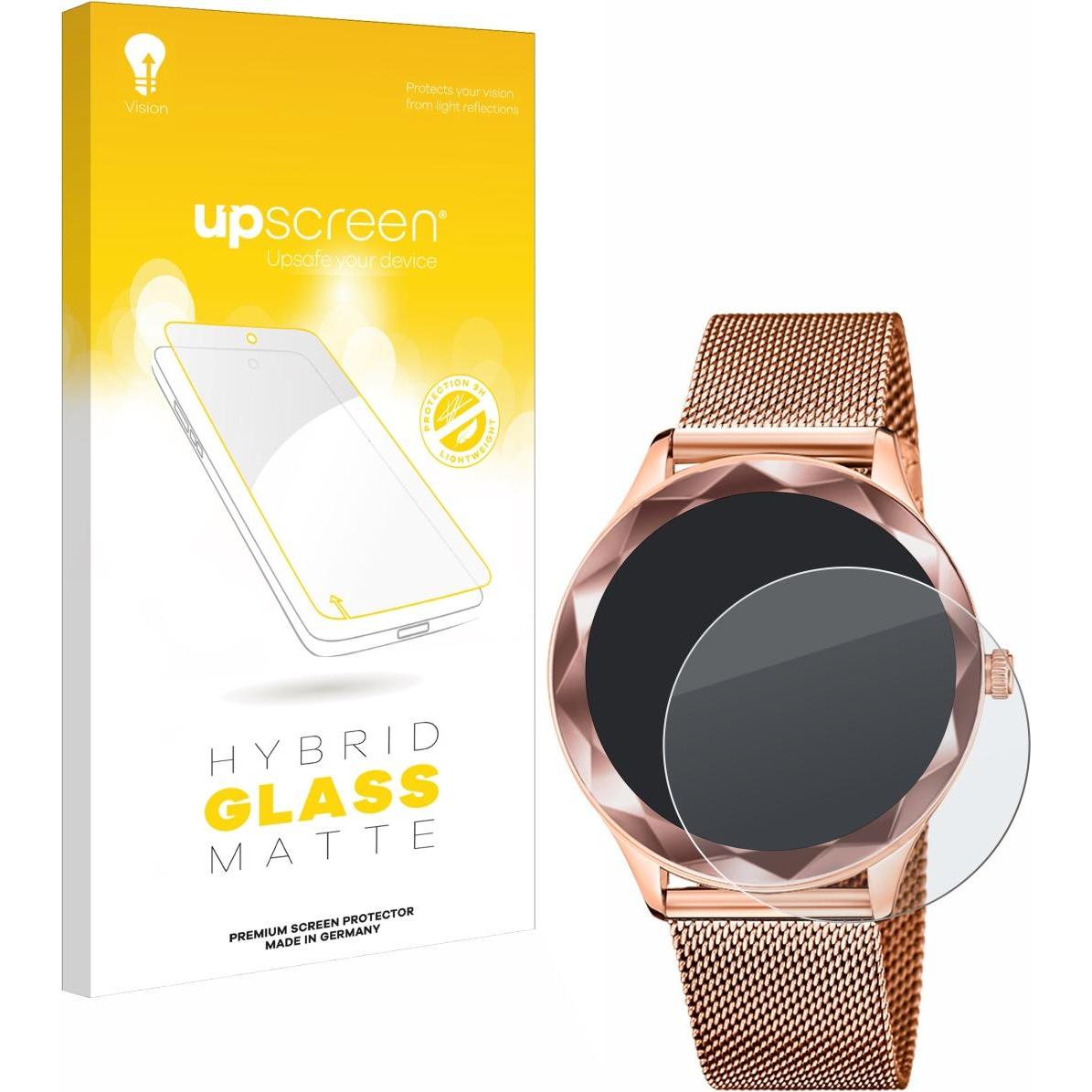 upscreen Reflection Shield Panzerglasfolie Matt, Smartwatch Schutzfolie, Grau