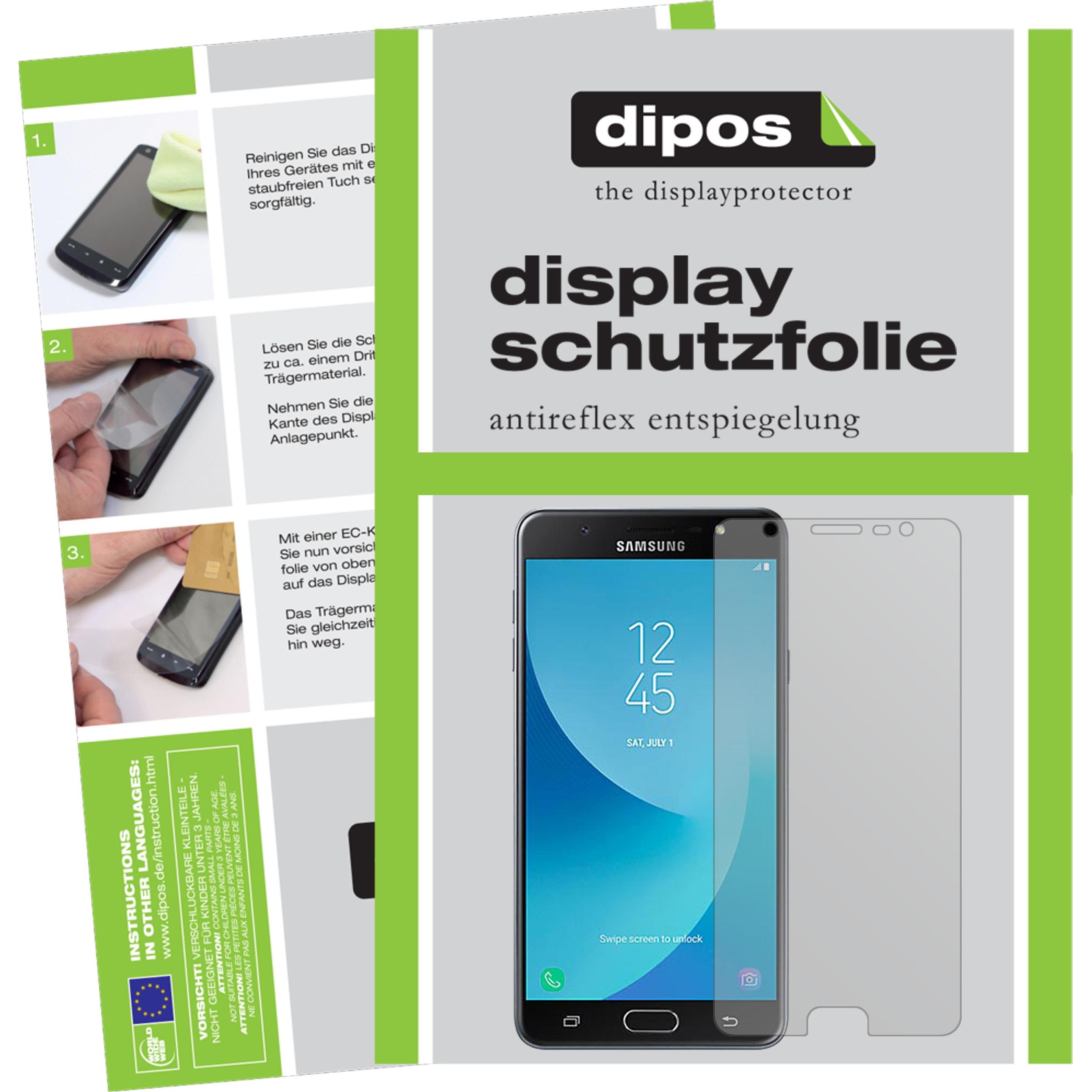 Dipos Displayschutzfolie Antireflex (6 Stück, Samsung Galaxy J7 Max), Smartphone Schutzfolie, Transparent