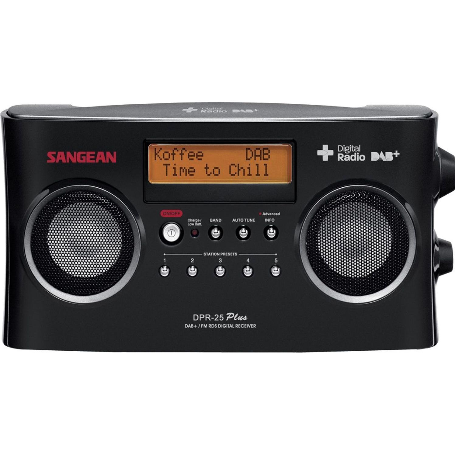 Sangean Dpr-25+ (DAB+, FM), Radio, Schwarz