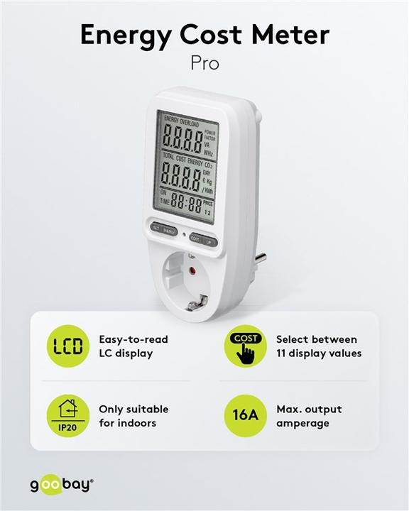 Image du produit Goobay Compteur d'énergie Pro