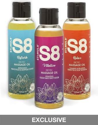 Actual product image Stimul8 S8 Massage Oil 125ml (125 ml)