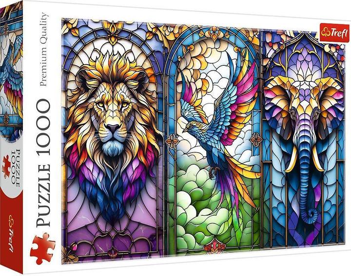 Produktbild Trefl Puzzle 1000 Buntglas: Tiere (1000 Teile)