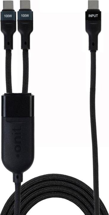 Produktbild Onit USB 2.0-Y-Kabel USB C - USB C, 1.5 m (1.50 m, USB 2.0, 100 W)