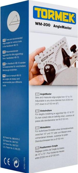 Actual product image Tormek Winkellehre