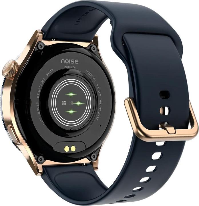 Actual product image Noise NoiseFit Halo 2 Smartwatch Gold Blue (42 mm)