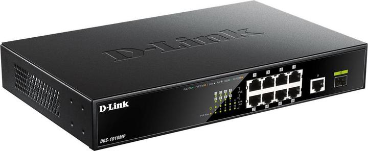 Productafbeelding D-Link 8 PORTS GIGABIT POE/POE+ 1 PORT (10 ports)