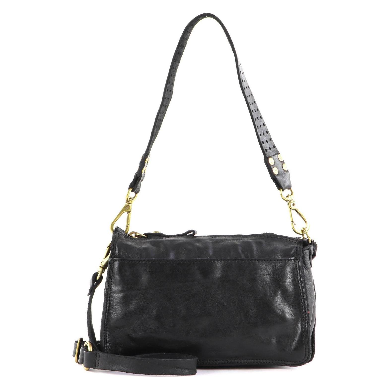 Campomaggi, Damen, Handtasche, Circle Crossbody Bag, Schwarz