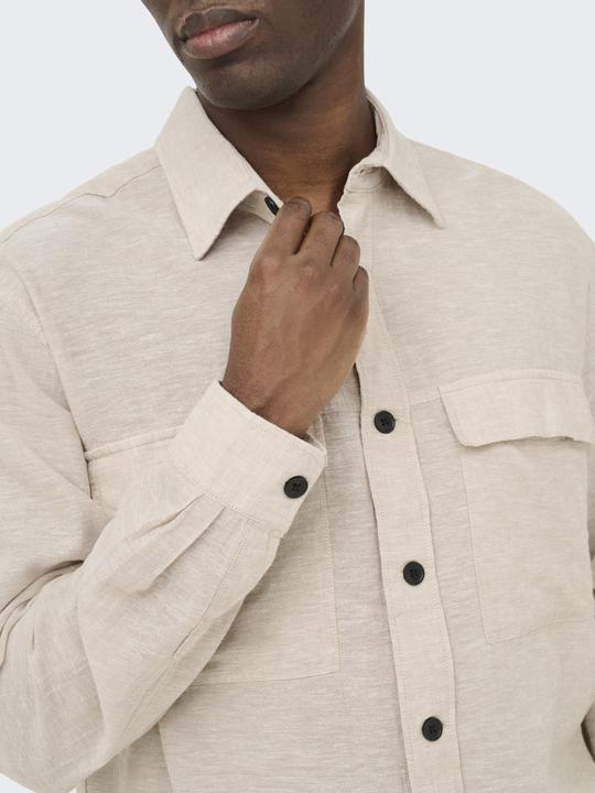 Immagine prodotto Only & Sons ONSCAIDEN Leinen Overshirt Overshirt (XS)