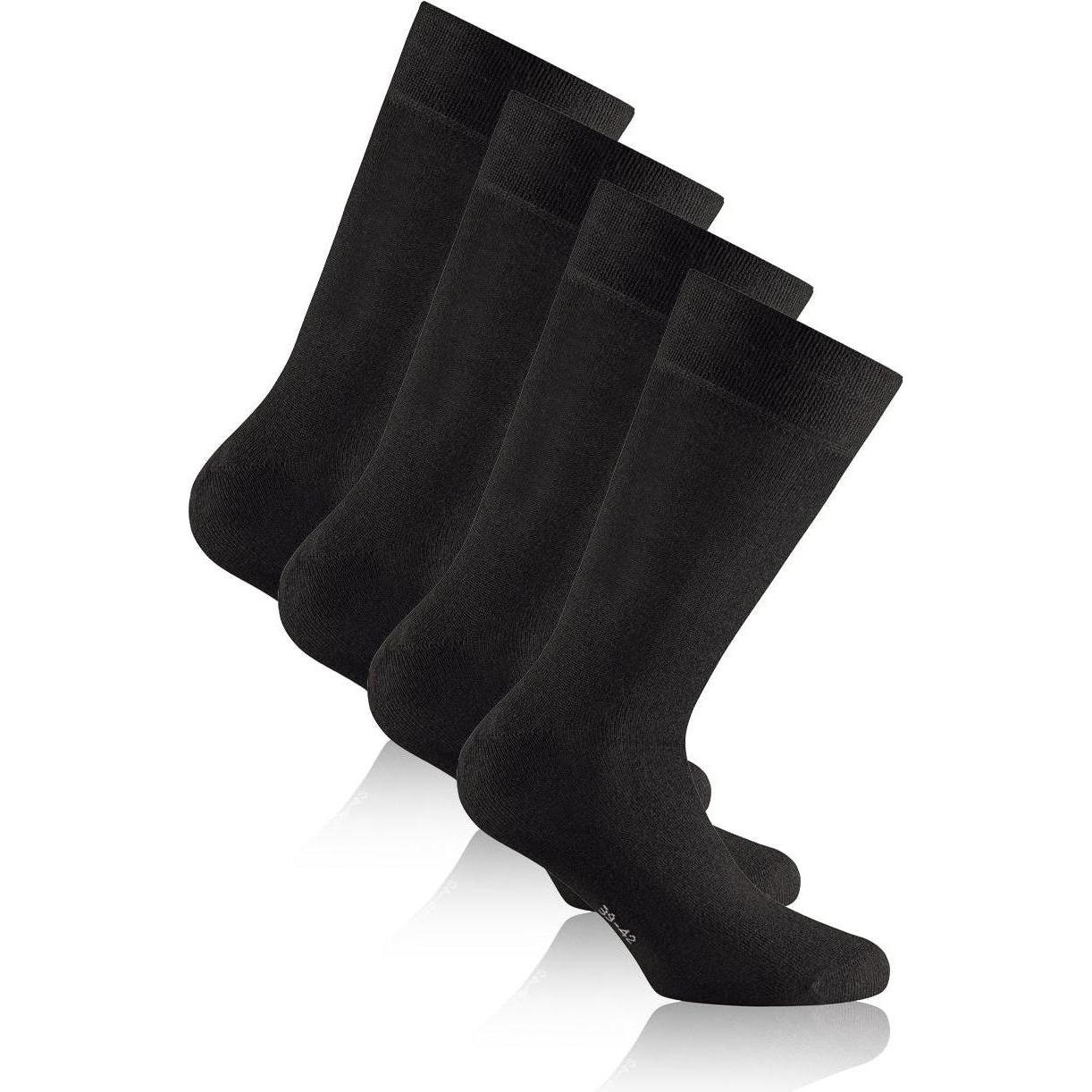 Rohner, Herren, Socken, Bambus, Schwarz, (Einzelpack, 43 - 46)