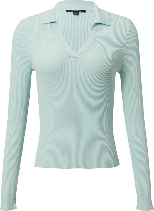 Produktbild Comma Strickpullover Strickpullover aus Viskosemix mit Polokragen (34)