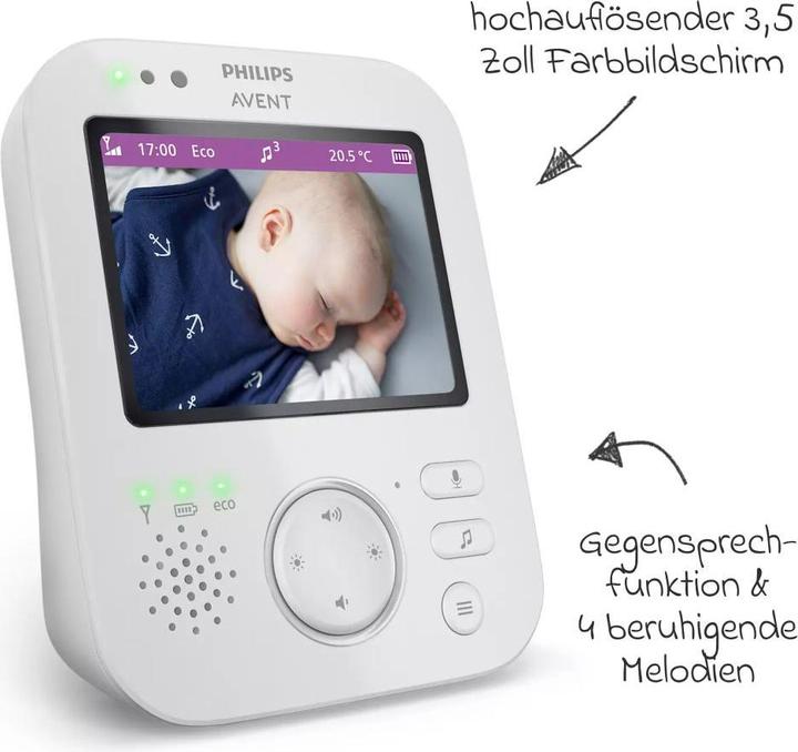 Produktbild Philips Avent Video & Audio Premium (Babyphone mit Kamera, 300 m)