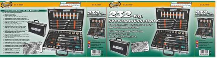 Actual product image Mannesmann Socket wrench set 232 pieces