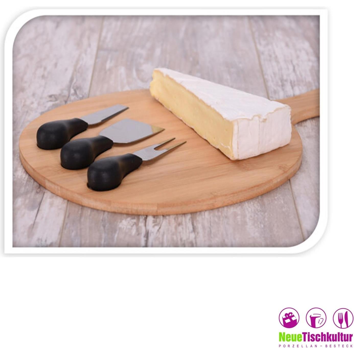 Thumbnail - neuetischkultur Käse-Set, Brett mit Messer, Schneidebrett, Beige
