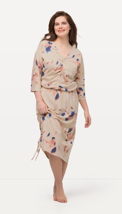 Immagine prodotto Ulla Popken Gonna in jersey di cotone biologico con cintura elastica e nastro (50, 52)