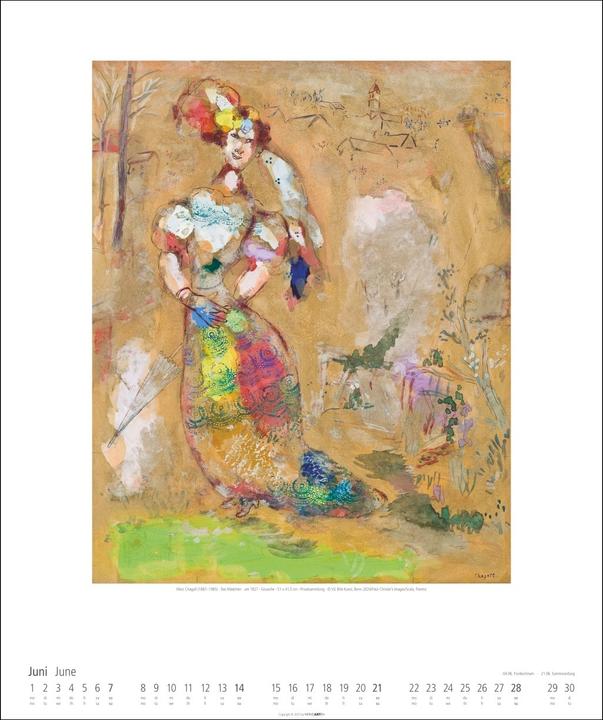 Produktbild Marc Chagall Kalender 2026 (46 x 55 cm)