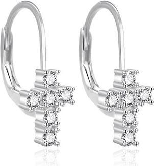 Produktbild Agato Silver Dangle Earrings Cross Agt-E110lw