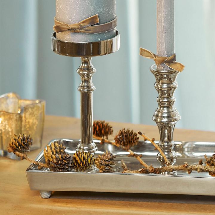 Produktbild Loberon Kerzentablett Alirra silber