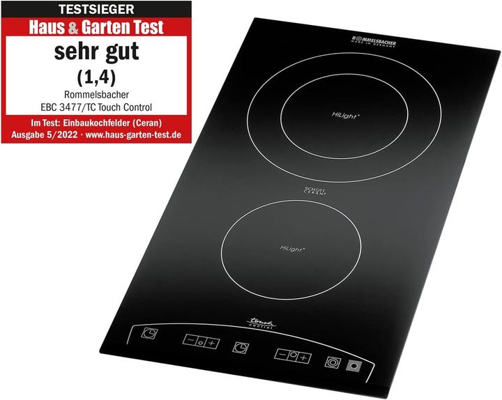Actual product image Rommelsbacher Domino EBC 3477/TC (28.80 cm, Glass ceramic hob)