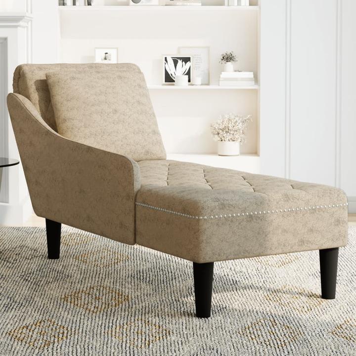 Produktbild vidaXL Chaiselongue Lounge Sofa Recamiere mit Rechter Armlehne Kunstleder (Recamiere)