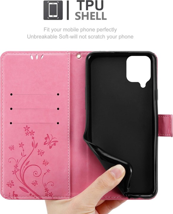 Produktbild Cadorabo Flower Book Cover (Samsung Galaxy A12)