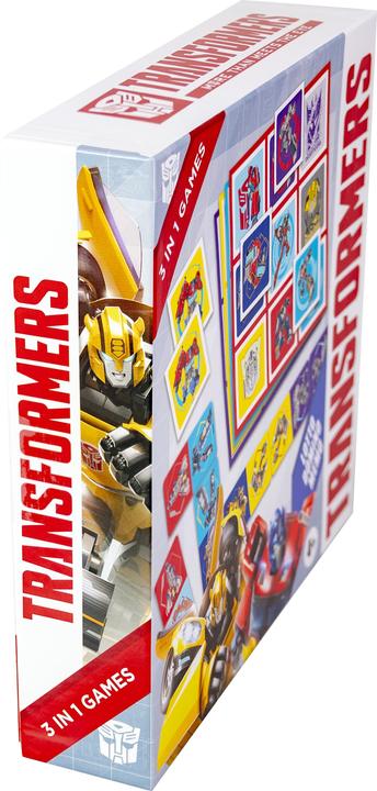 Actual product image Selecta Spielzeug Transformers 3in1 Memo Lotto Domino (German, French, Norwegian, Polish, Finnish, Danish, Swedish, English)
