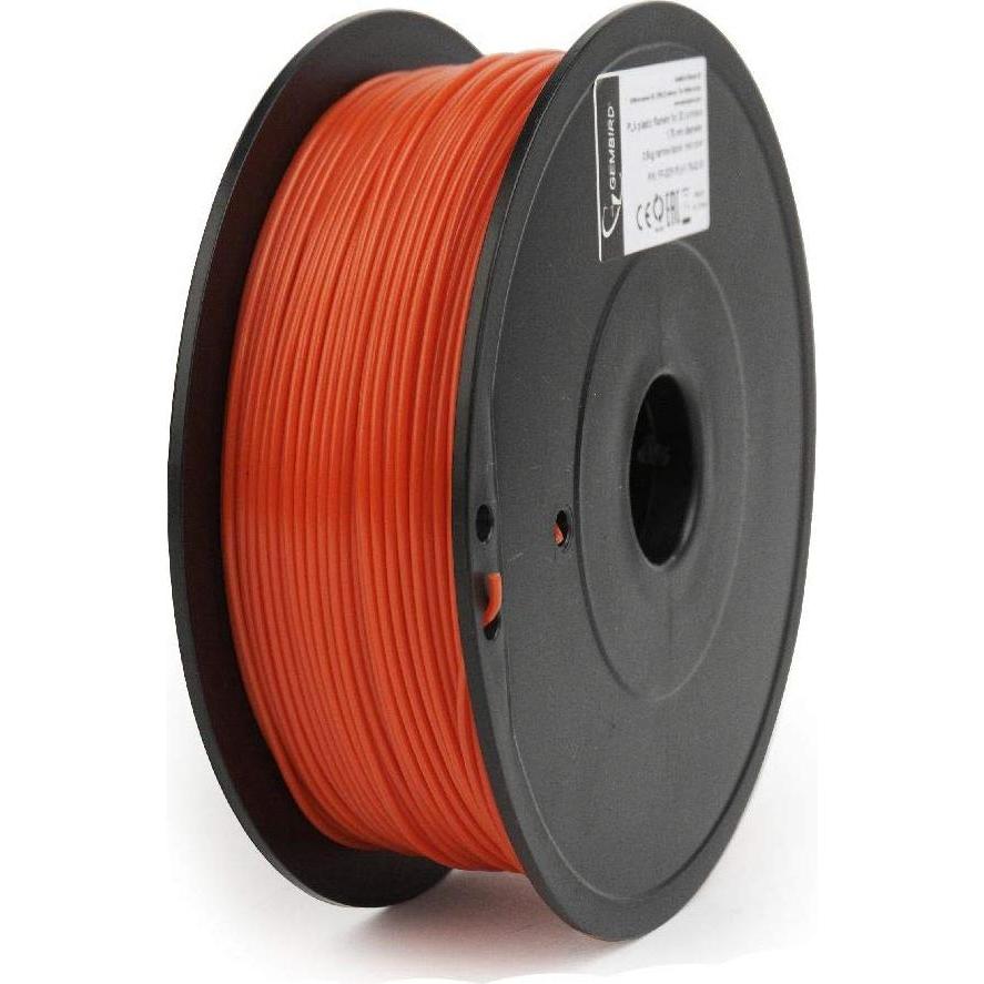 Gembird DP-PLA1.75-02-R Polyacticsäure (PLA) Rot 600 g (PLA, 1.75 mm, 1062 g, Rot), 3D Filament, Rot