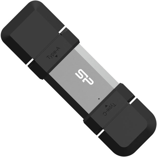 Image du produit Silicon Power 128 GB, USB TYPE-A et TYPE-C FLASH DRIVE, MOBILE C51, Silver (128 Go, USB-A, USB-C)