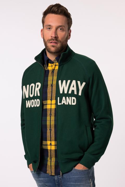 Actual product image JP1880 JP 1880 Sweatjacke, Stehkragen, Print (XL)