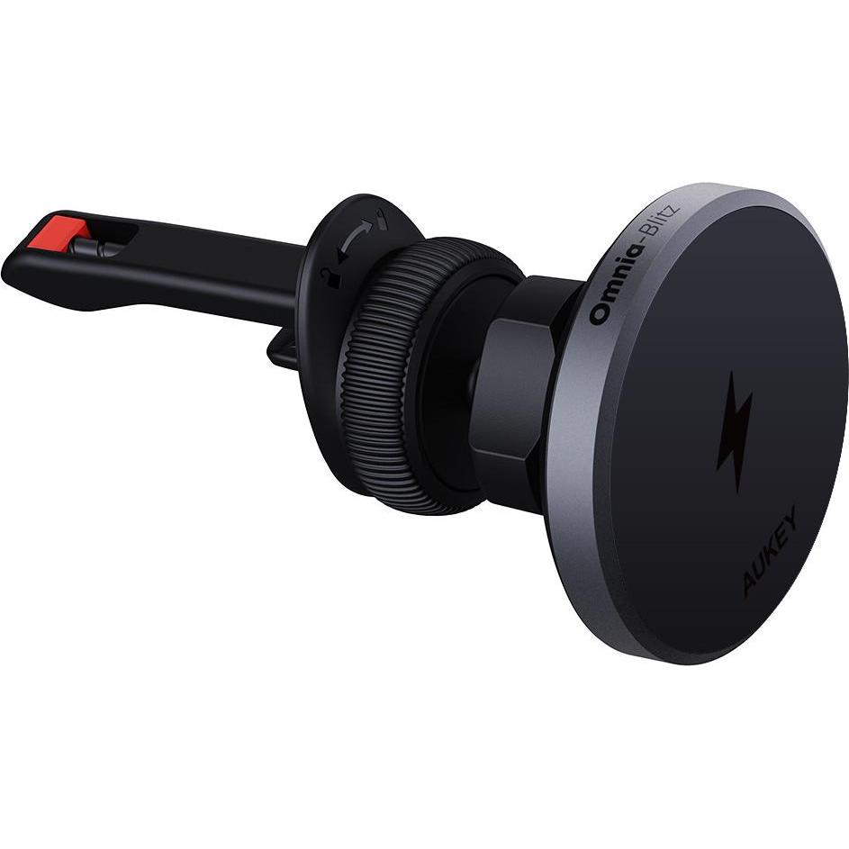 Thumbnail - Aukey Maglink Phone Dash Mount (15 W), Wireless Charger, Schwarz