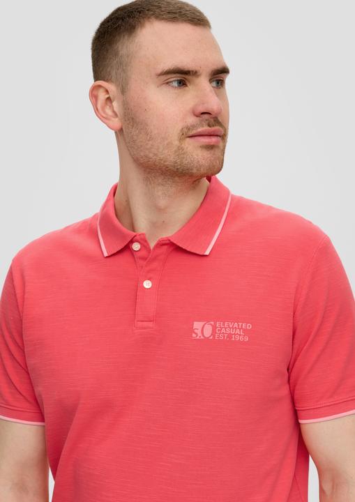 Image du produit S.Oliver Polo-Shirt Poloshirt mit Piquêstruktur und Logo-Print (XXL)