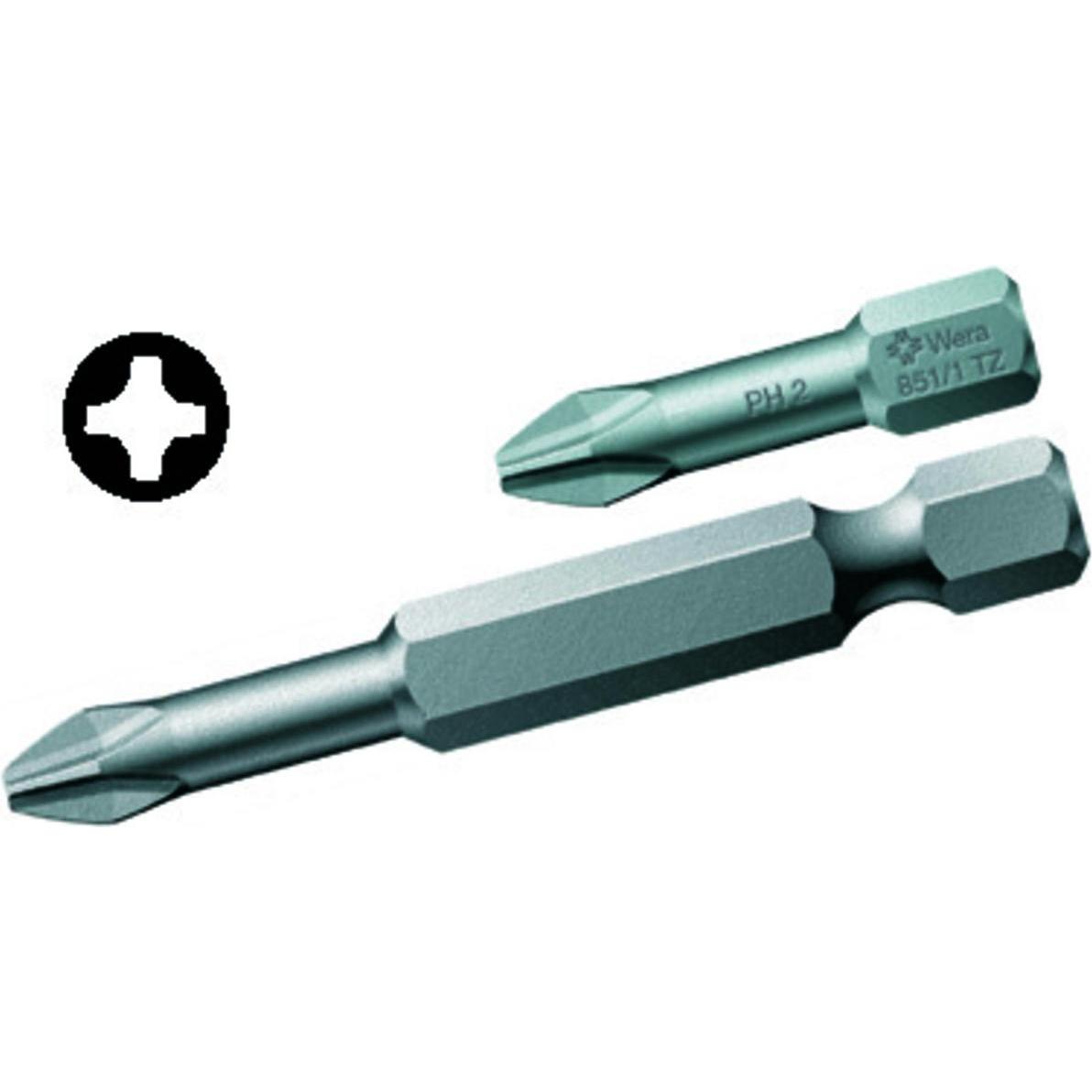 Thumbnail - Wera, Bits, 851/1 TZ PH 2 x 25 mm (Kreuz Phillips PH M2)