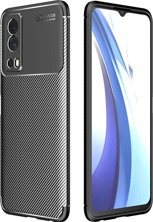 Screenguard Vivo Y72 5G Hülle Carbon Design TPU Case (Vivo Y72 5G)