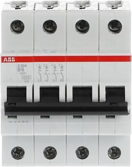 Immagine prodotto ABB S204-B6 Interruttore automatico B-Char.,6kA,6A,4P
