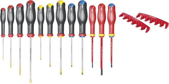 Immagine prodotto Facom Set di cacciaviti 12 pezzi e 2 supporti (Porta)