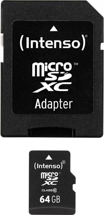 Immagine prodotto Intenso microSD Class 10 (64 GB, microSDXC, U1)