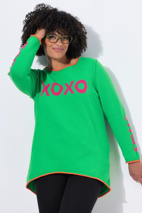 Immagine prodotto Angel of Style Maglione dal taglio dritto con scritta e orli non rifiniti (50, 52)