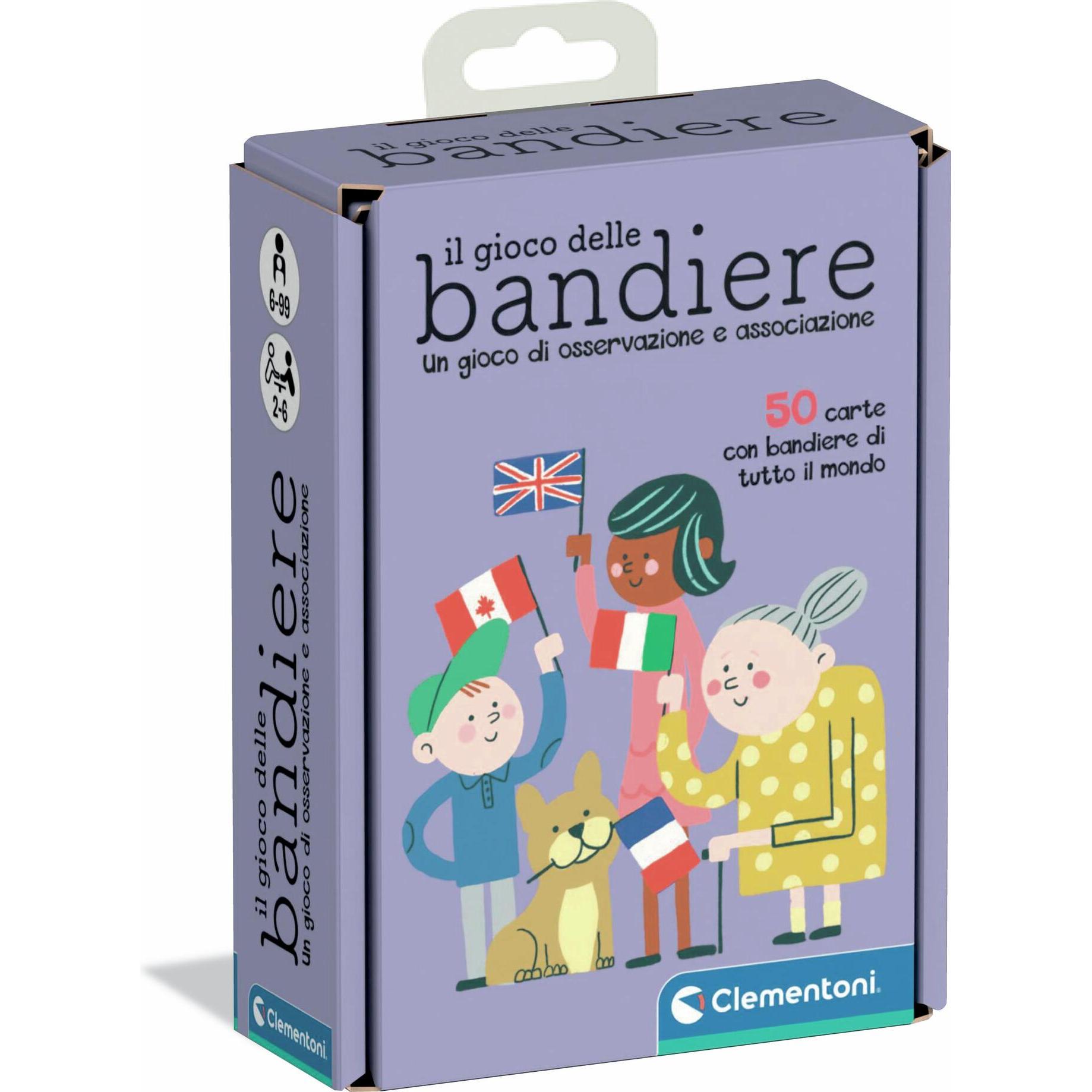 Clementoni Carte Il gioco delle Bandiere IT (Italiano)