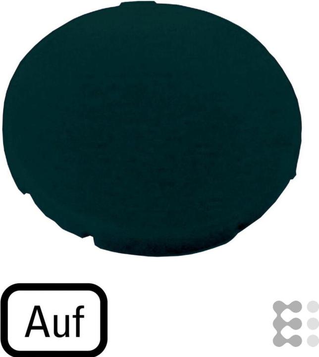Produktbild Eaton Tastenplatte rnd Ø22mm sw fl AUF