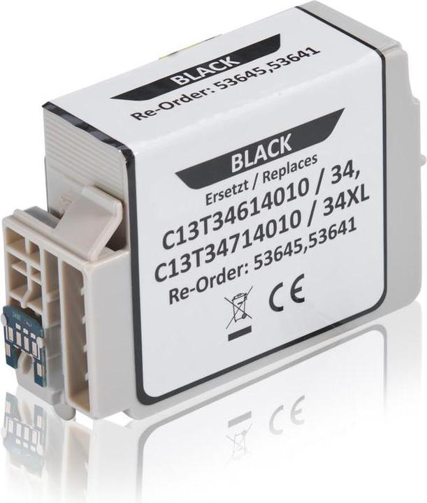 Produktbild Inkadoo Druckerpatronen kompatibel zu Epson C13T34714010 / 34XL Tintenpatrone, schwarz Schwarz (BK)
