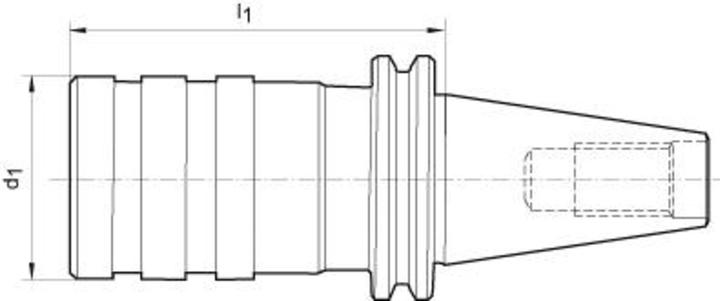 Actual product image Fortis Quick-change taper shank SK 50 for taps M14-33...