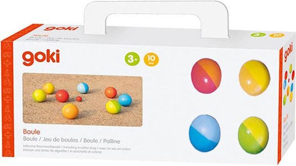 Actual product image Goki Boule game including cotton bag (9 x, 60 mm)