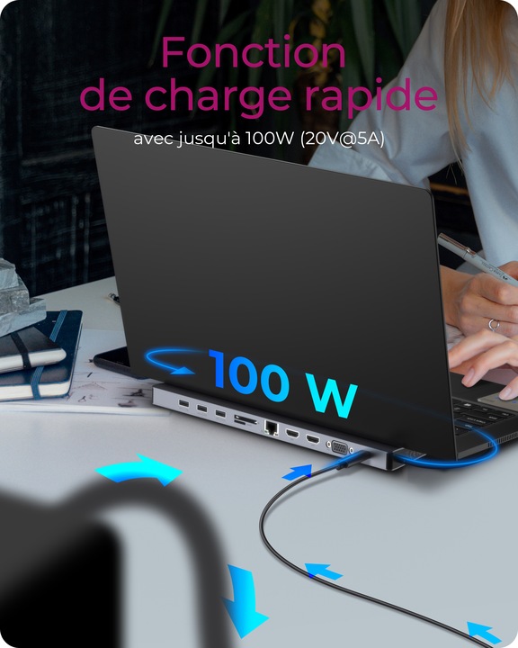 Productafbeelding Icy Box IB-DK2106-C (USB-C, 1 Havens)