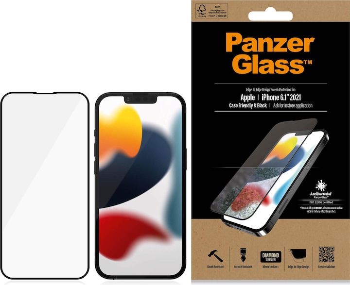 PanzerGlass Displayschutzfolie (1 Stück, Apple iPhone 13)