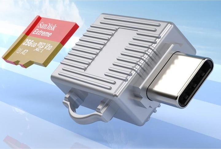 Image du produit PowerGuard SD-Travel-Mobile Adaptateur de lecteur de cartes USB-C vers MicroSD (USB-C)