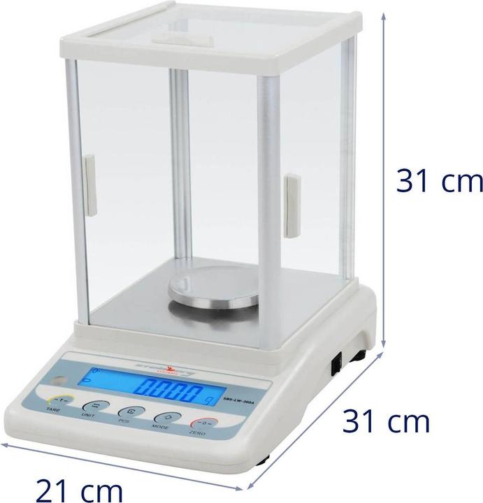 Produktbild Steinberg Präzisionswaage Feinwaage Goldwaage Digitalwaage Laborwaage LCD 300 g / 0,001 g