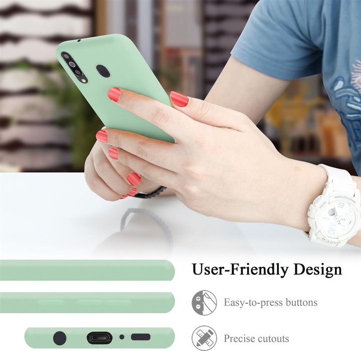 Produktbild Cadorabo TPU Liquid Silicone Case Cover (Samsung Galaxy A40s, Samsung Galaxy M30)