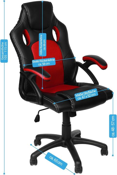 Produktbild Panorama Gamer Stuhl (48 - 57 cm)