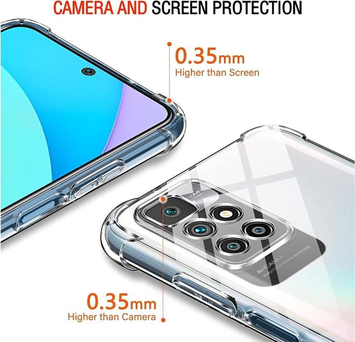 Produktbild Screenguard Xiaomi Redmi 10 2022 Hülle Crystal Soft Airbag Bumper (Xiaomi Redmi 10)