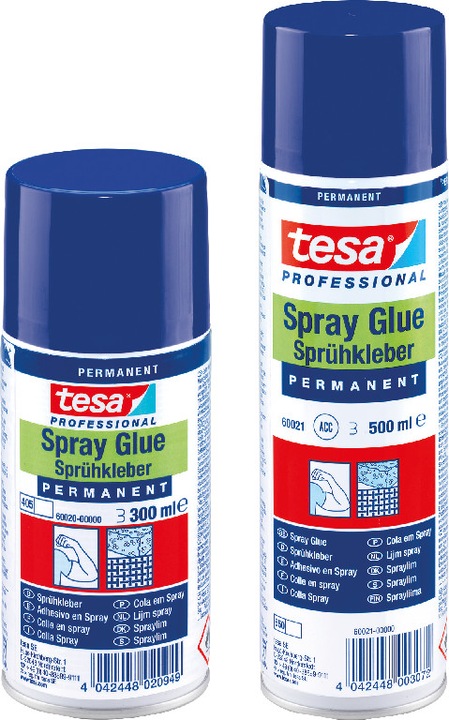 Produktbild tesa Sprühkleber PERMANENT, starker Klebstoff zum Sprühen, 300ml Dose (295 g, 300 ml)