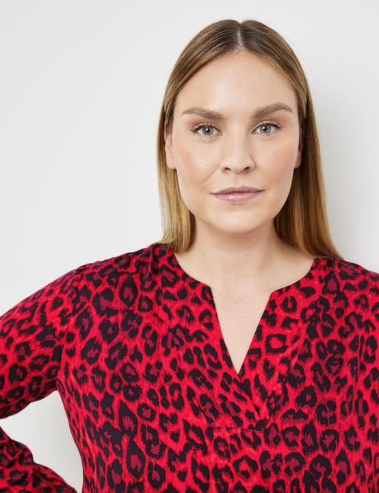 Produktbild Samoon Tunika mit Animal-Print Bluse Langarm (44)